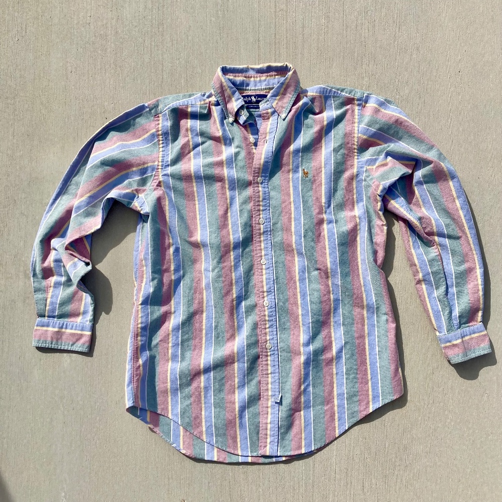 Rare vintage Pastel Polo Ralph Lauren button up shirt